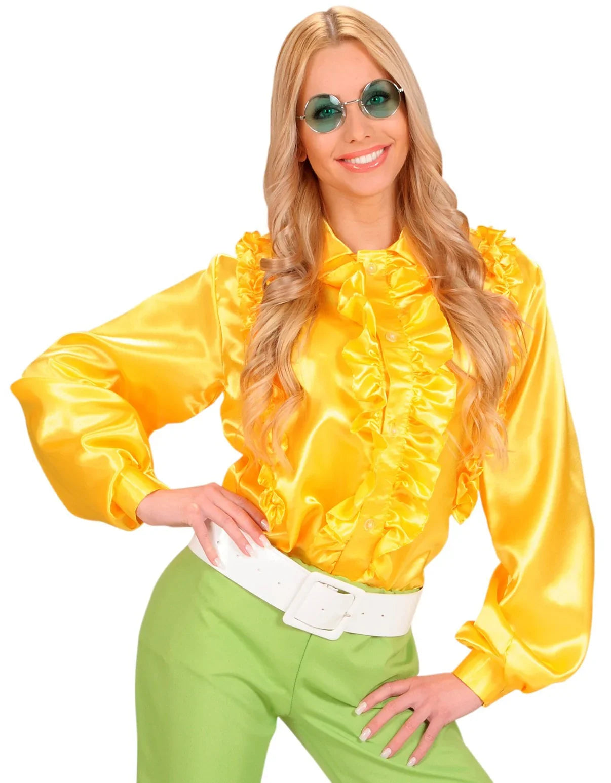 Cinturón Blanco Ancho de Vinilo Cinturones Widmann