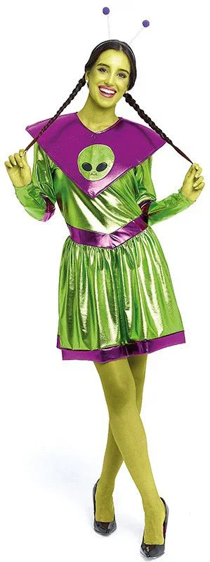 Disfraz de Extraterrestre Galáctica para Mujer Extraterrestres Partilandia