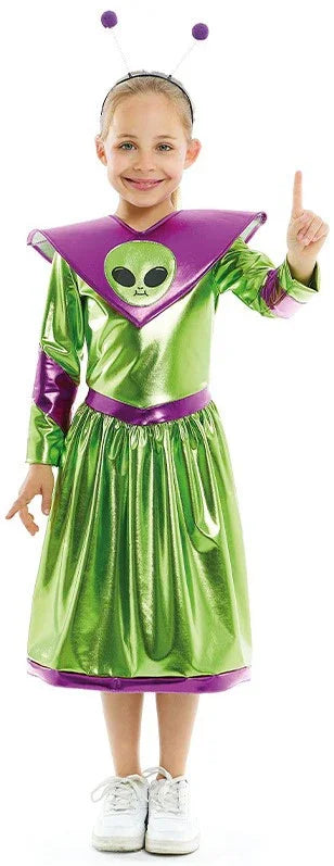 Disfraz de Extraterrestre Galáctica para Niña Extraterrestres Partilandia