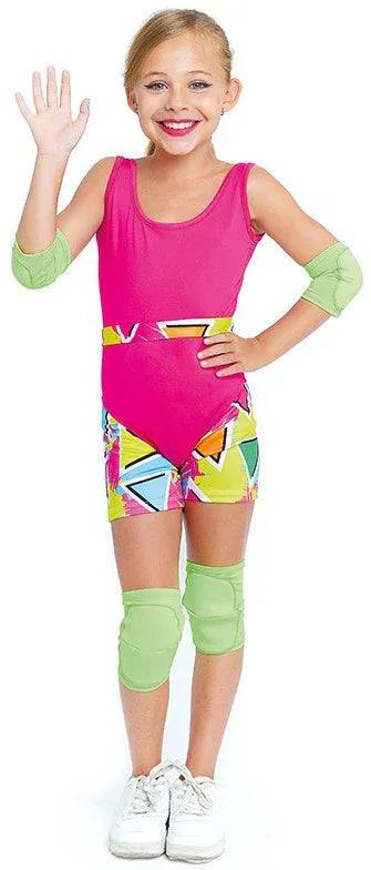 Disfraz de Barbie Patinadora Años 80 para Niña Barbie Partilandia