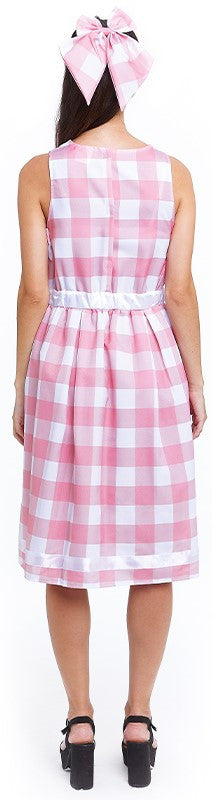 Disfraz de Muñeca Barbie con Vestido Rosa para Mujer Barbie Partilandia
