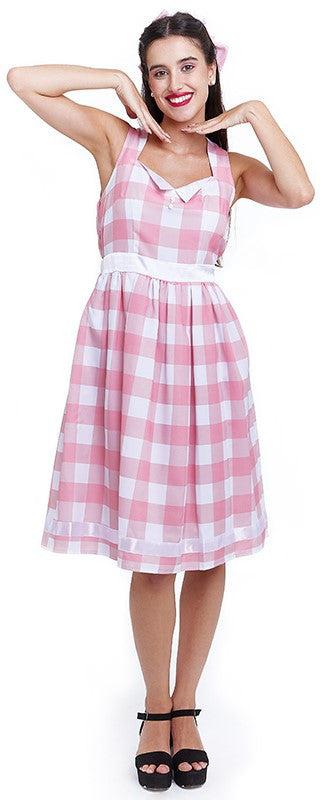 Disfraz de Muñeca Barbie con Vestido Rosa para Mujer Barbie Partilandia