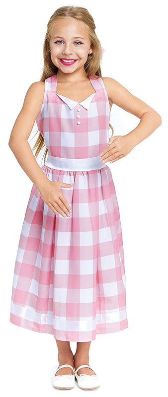 Disfraz de Muñeca Barbie con Vestido Rosa para Niña Barbie Partilandia