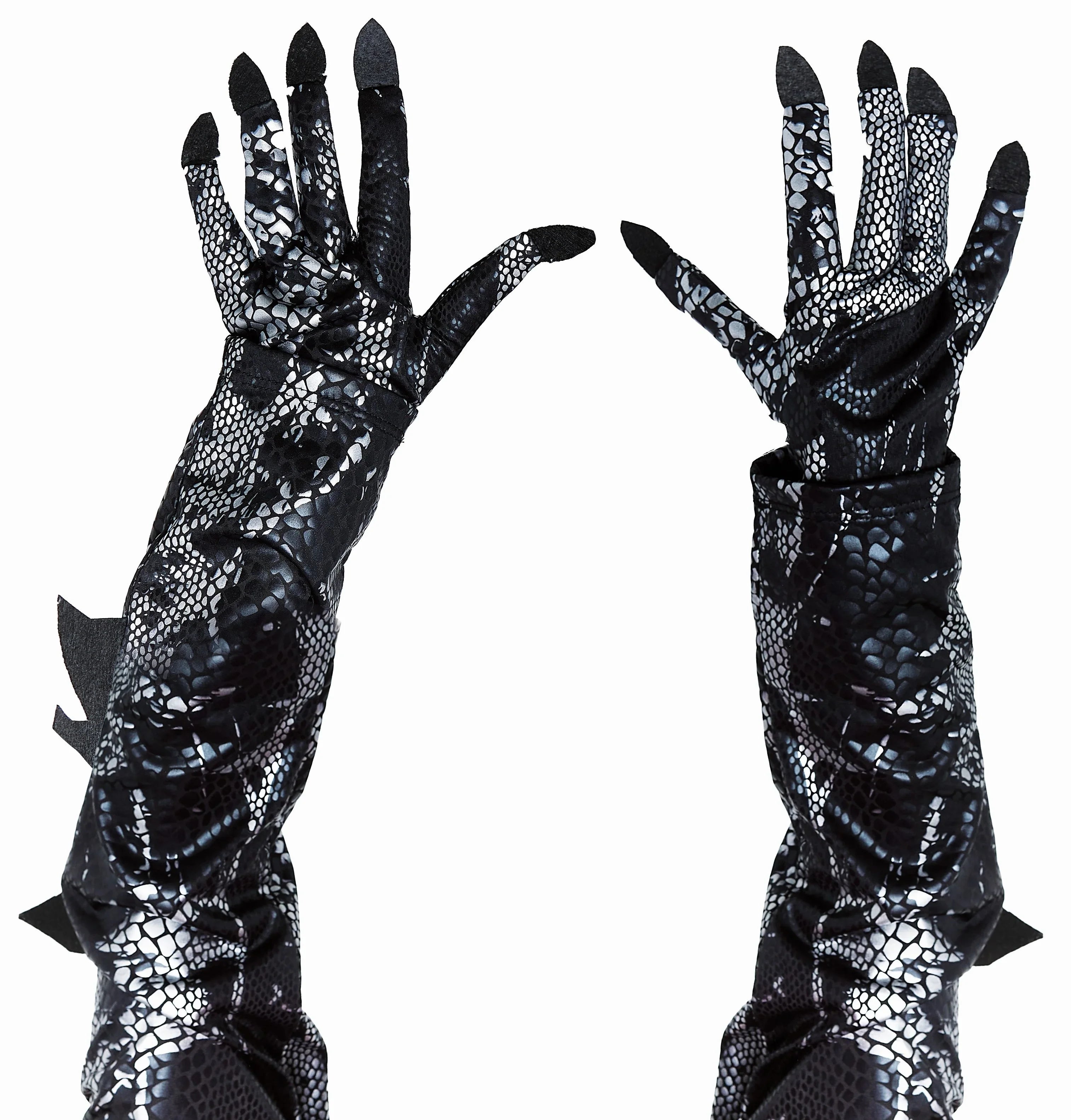 Guantes de Garras de Dragón Negro Dragón y Dinosaurio Partilandia