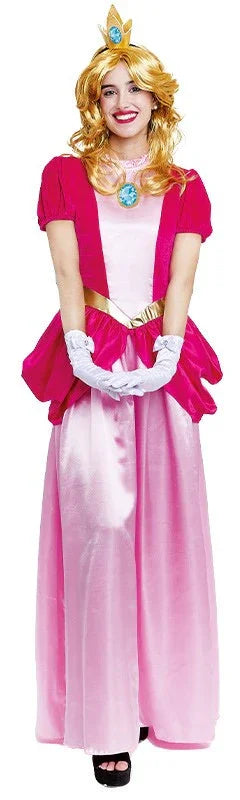 Disfraz de Princesa Peach para Mujer Super Mario Bros y Luigi Partilandia