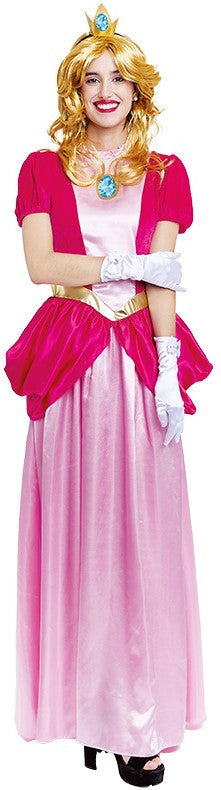 Disfraz de Princesa Peach para Mujer Super Mario Bros y Luigi Partilandia