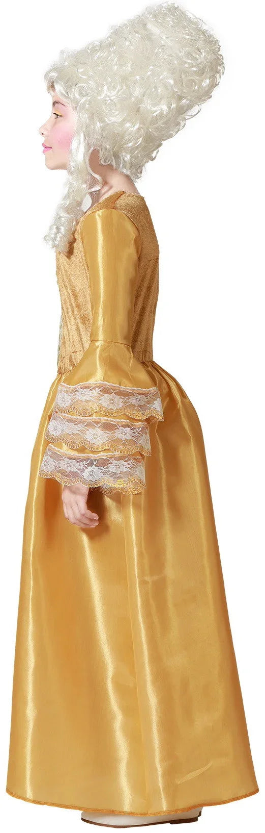Disfraz de Cortesana Dorado para Niña Veneciano y Época Atosa