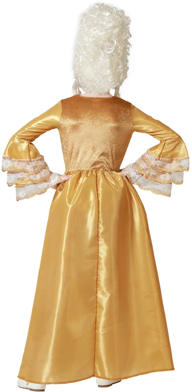 Disfraz de Cortesana Dorado para Niña Veneciano y Época Atosa