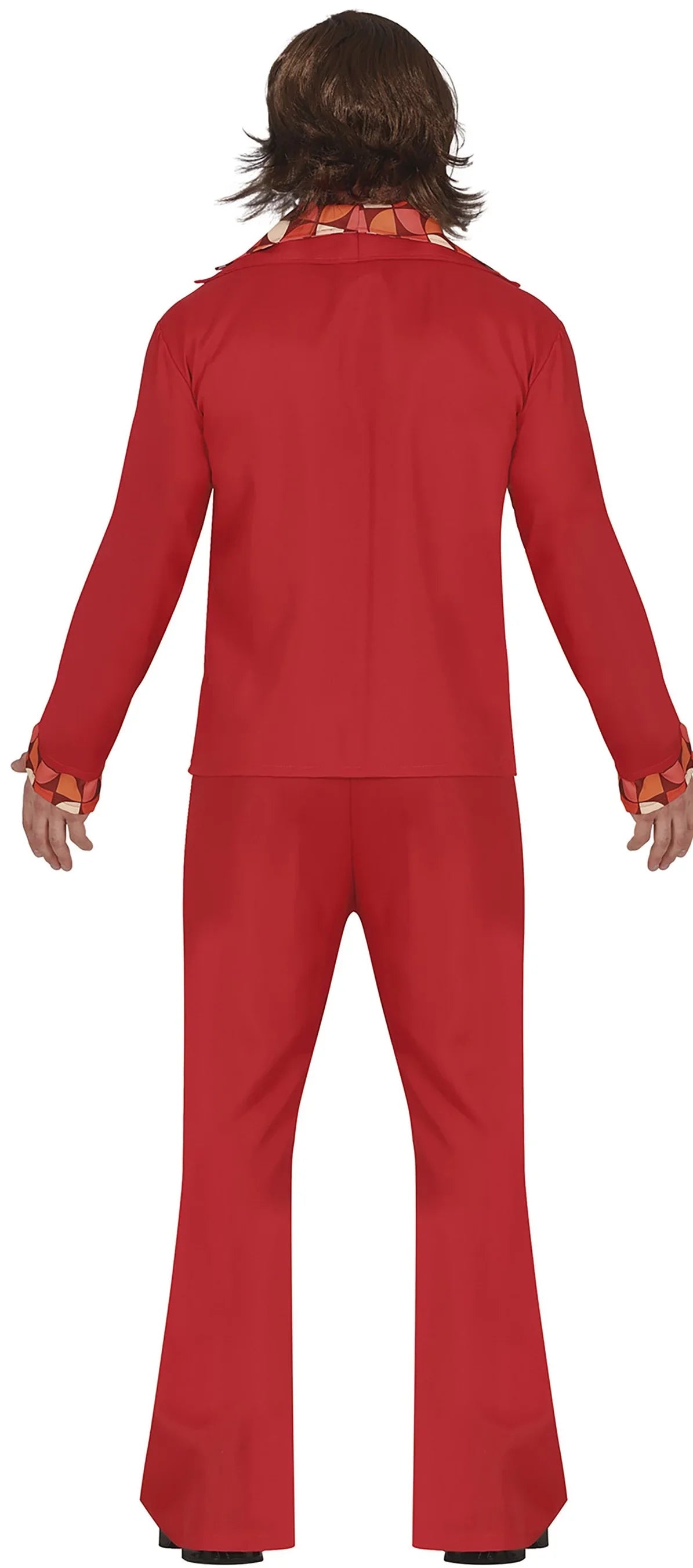 Disfraz Traje Disco Años 70 Rojo para Hombre Disco Guirca