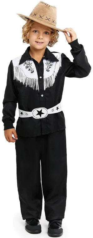 Disfraz Ken Vaquero Negro para Niño Barbie Partilandia