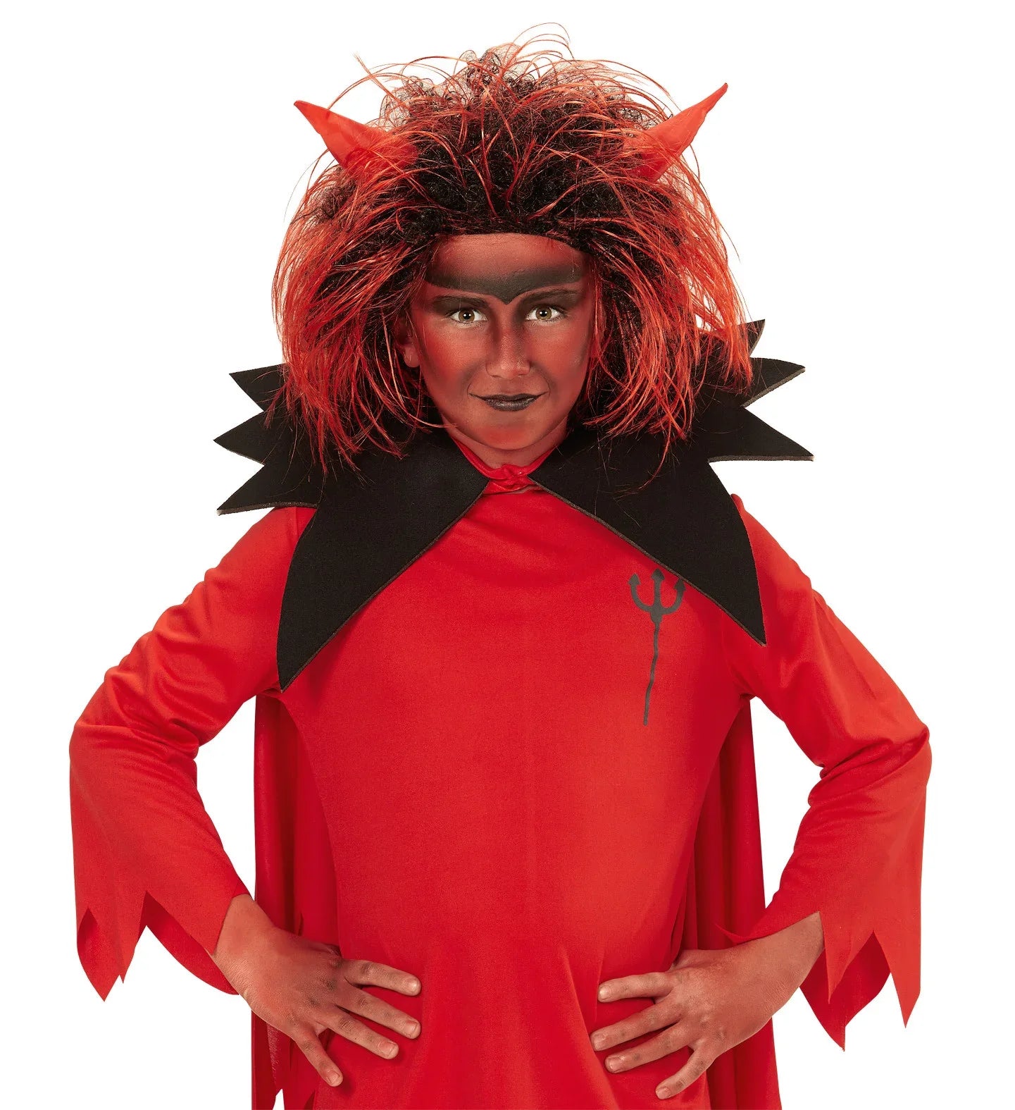 Peluca de Diablo Infantil Demonios Widmann