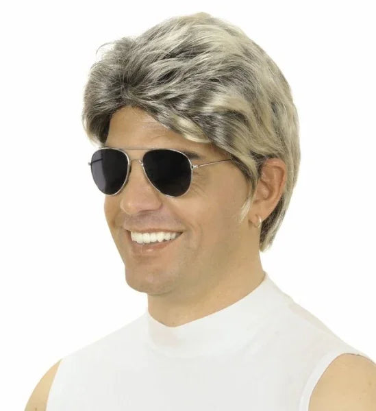 Peluca Rubia con Mechas Pop Star COMPLEMENTOS Widmann