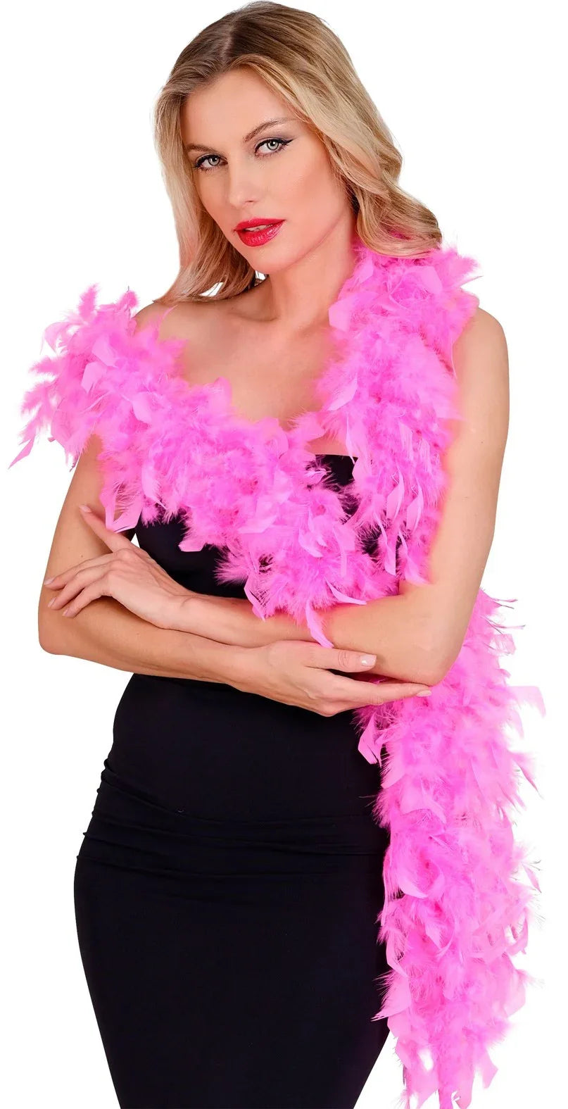 Boa de Plumas Rosas de 180cm Boas de Plumas Widmann