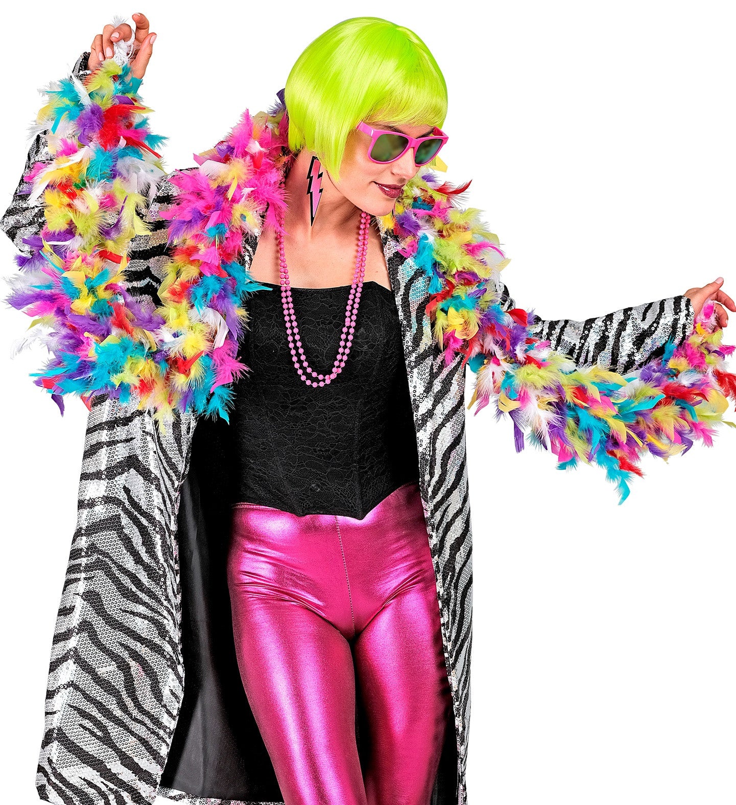Boa de Plumas Multicolor de 180cm Boas de Plumas Widmann
