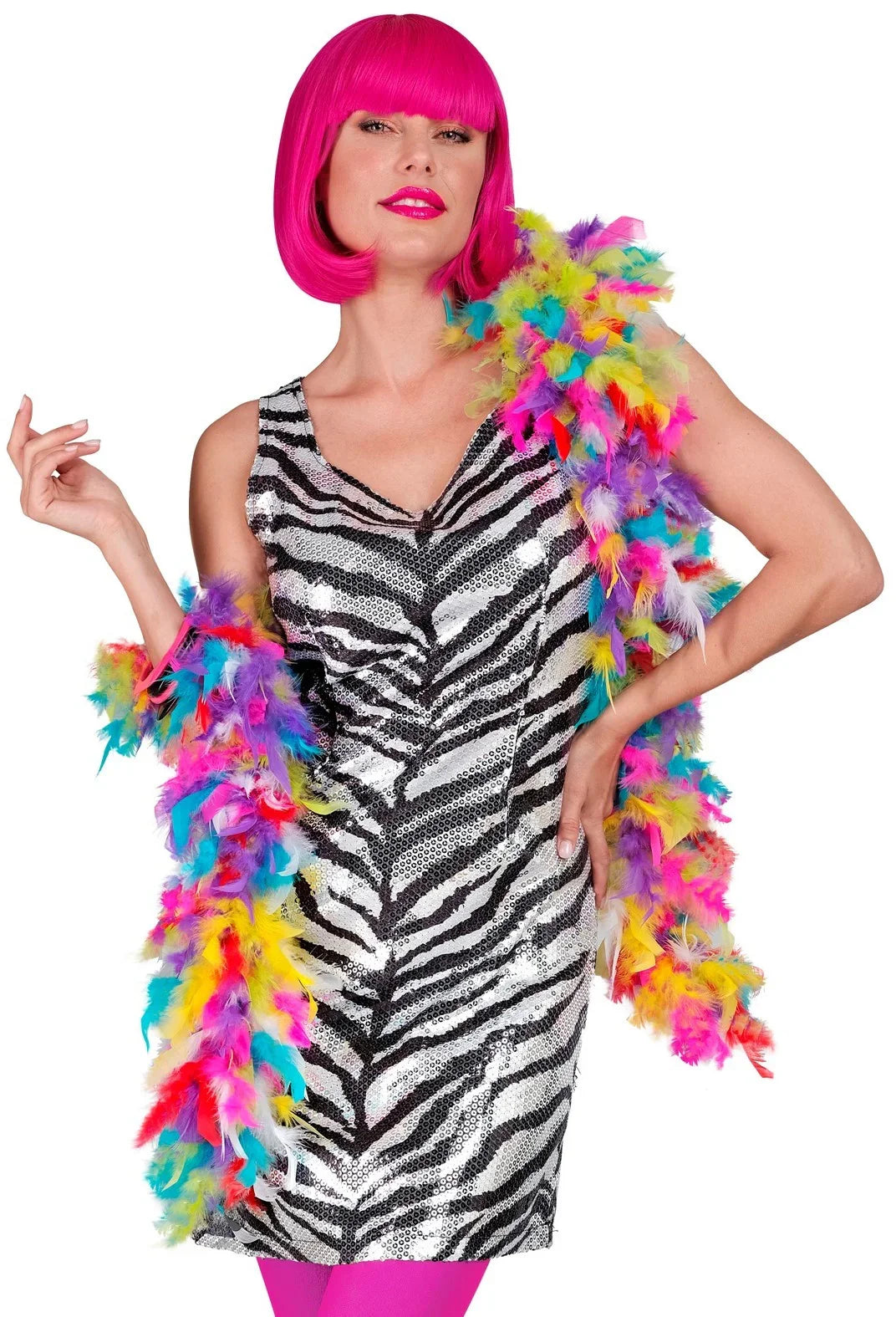 Boa de Plumas Multicolor de 180cm Boas de Plumas Widmann