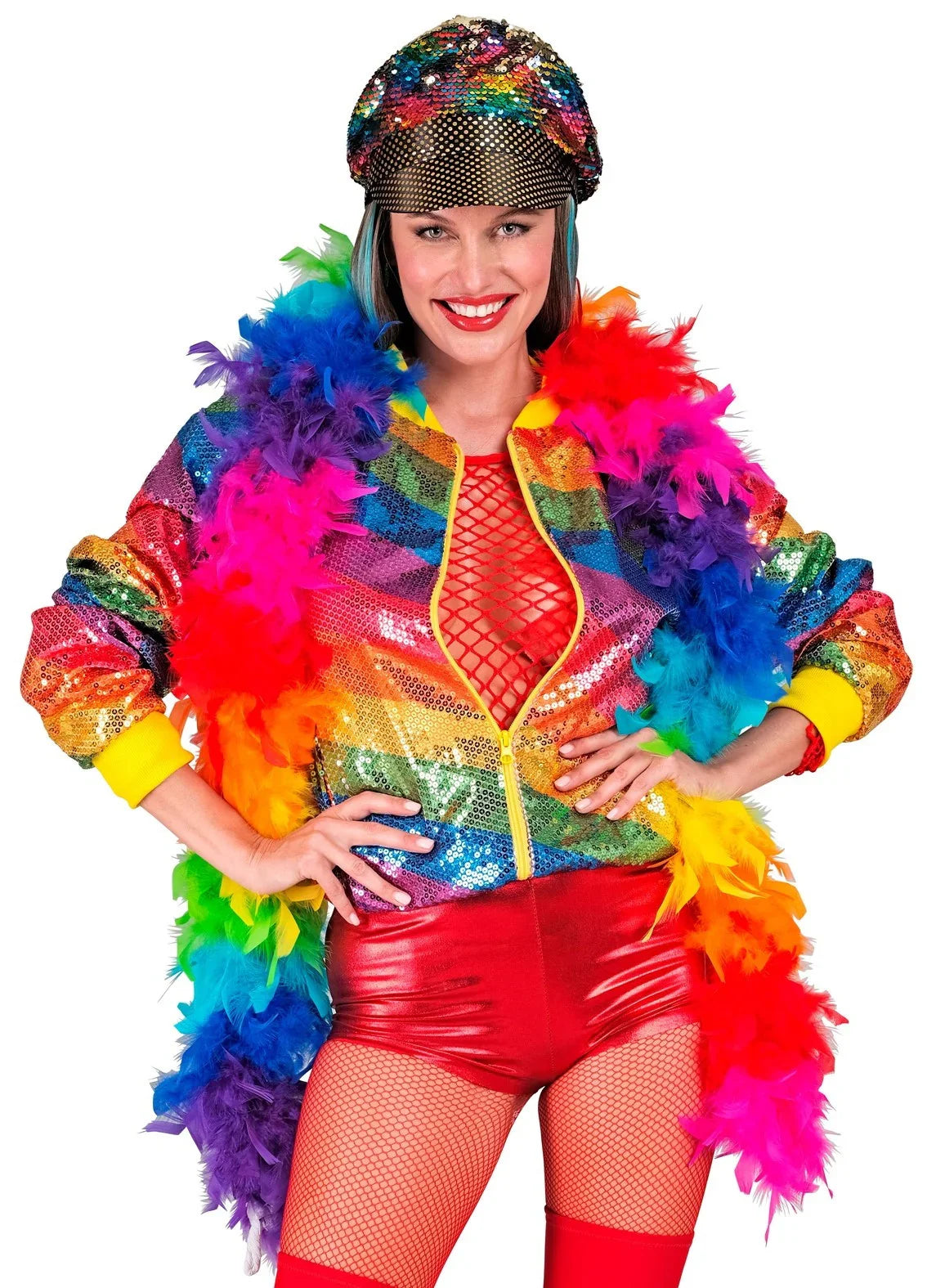 Boa de Plumas Arcoíris de 180cm Boas de Plumas Widmann