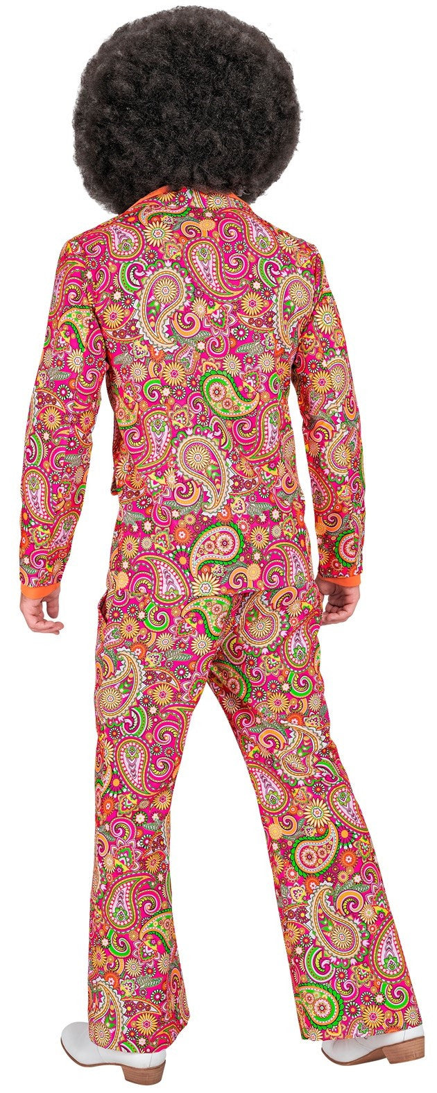 Traje Años 60 con Estampado Paisley Rosa para Hombre Años 60 Widmann