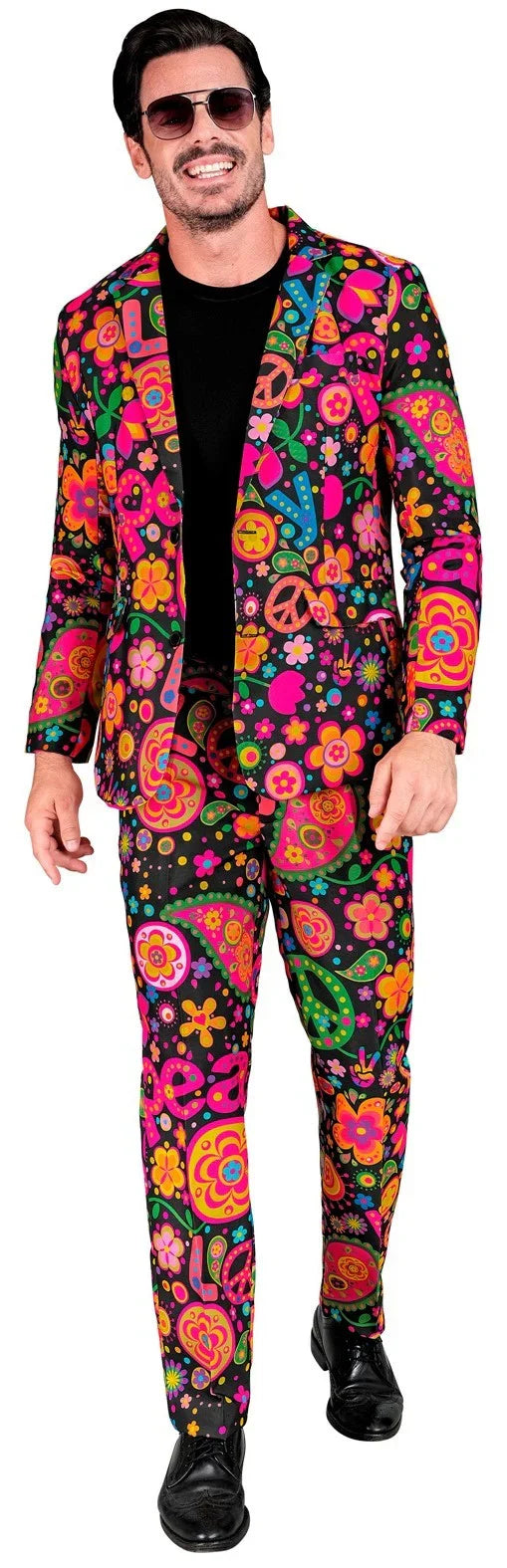 Traje con Estampado Hippie Neón para Hombre Trajes Originales Widmann