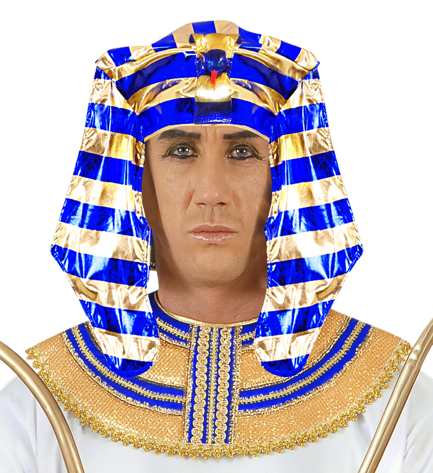 Tocado de Faraón Egipcio Dorado y Azul Complementos Egipcios Widmann