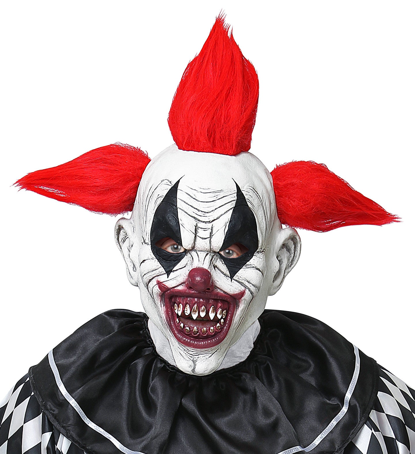 Máscara de Payaso Diabólico con Pelo Rojo Máscaras de Payaso Asesino Widmann