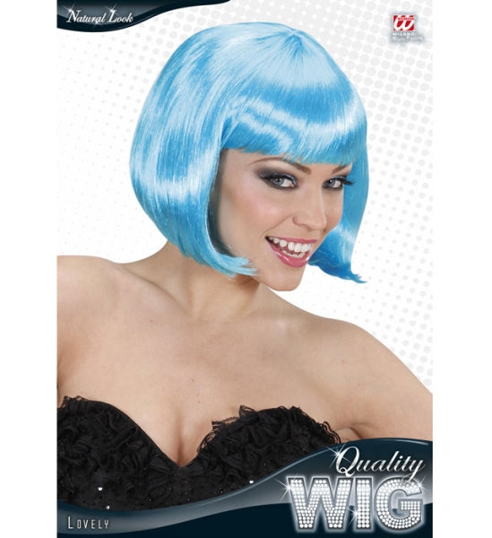 Peluca Azul Corta con Flequillo COMPLEMENTOS Widmann