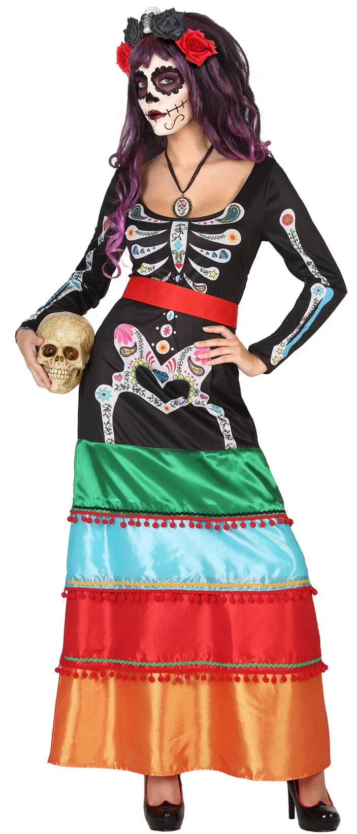Disfraz Día de los Muertos Mexicana para Mujer Catrina Atosa