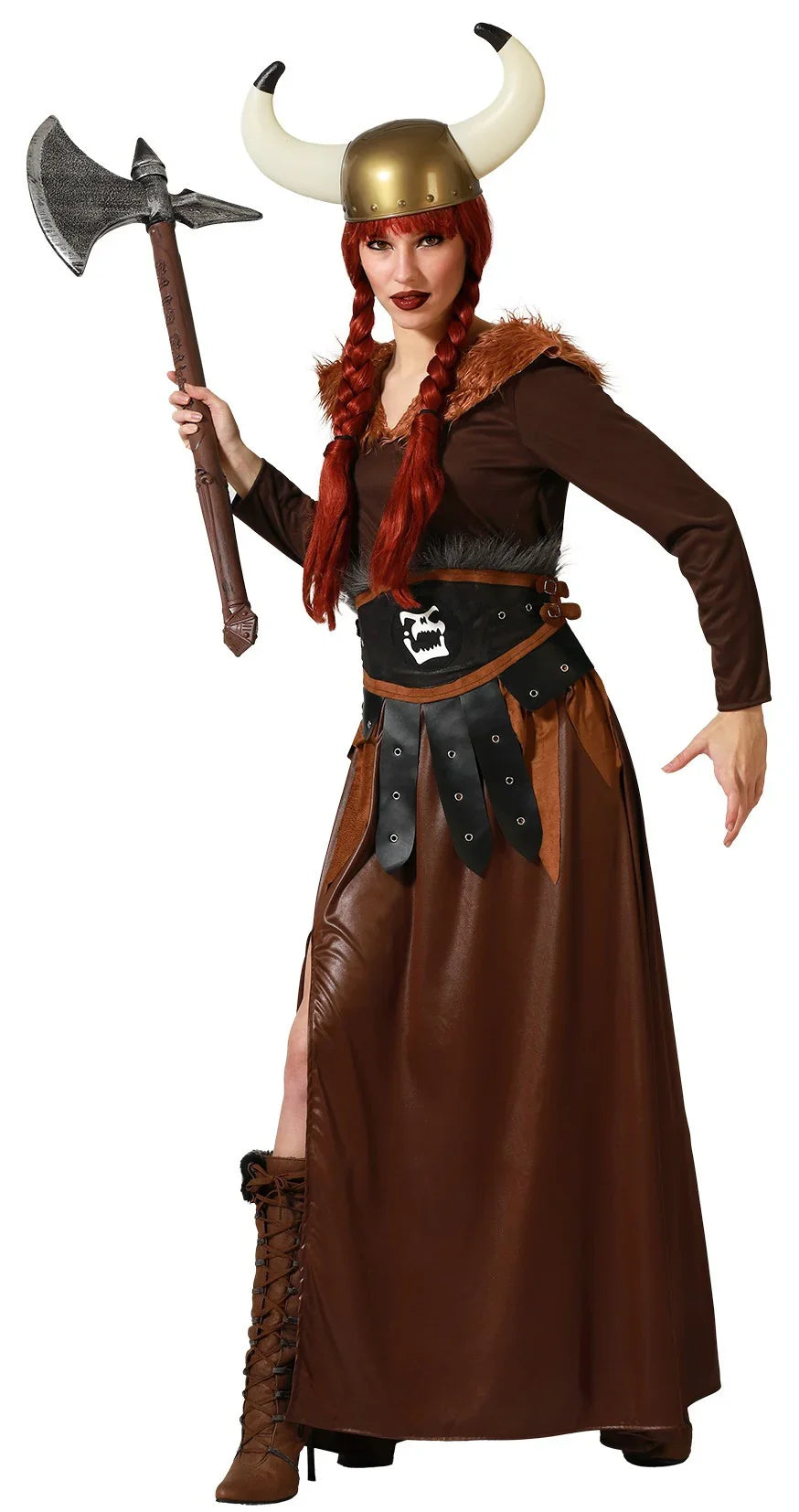 Disfraz de Vikinga Oscura para Mujer Vikingos Atosa