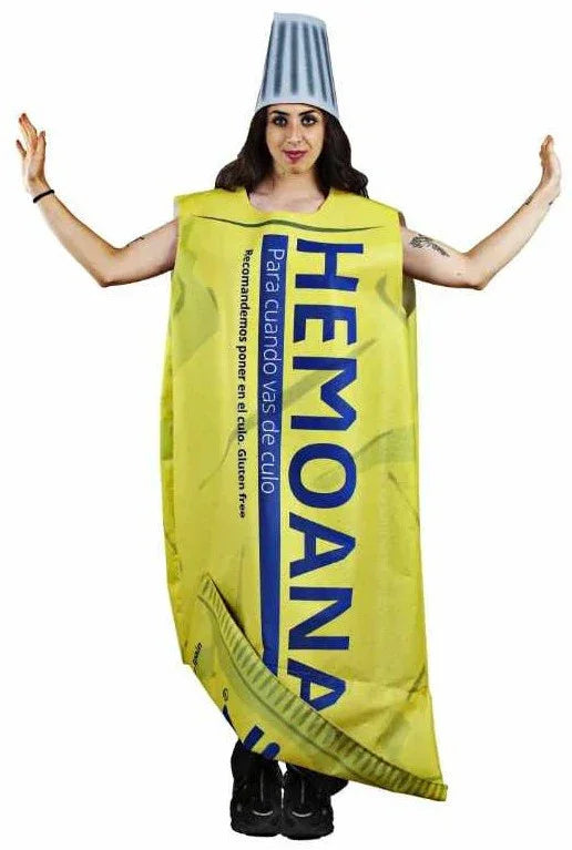 Disfraz de Tubo de Crema para Hemorroides para Adulto Disfraces Originales Fycar