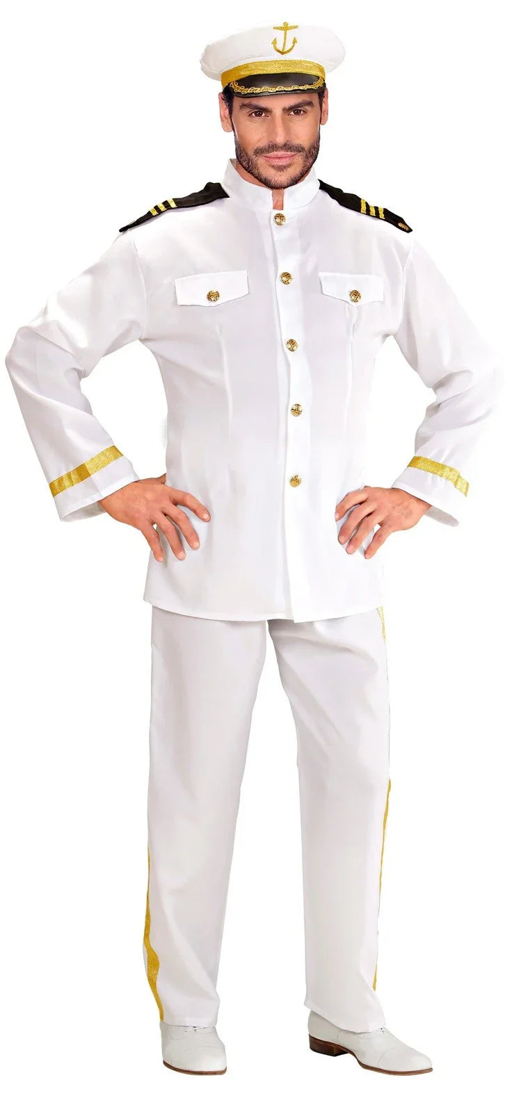 Disfraz de Capitán de Barco para Adulto Adultos Widmann