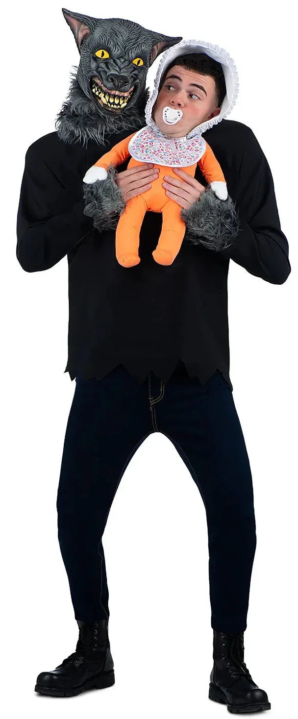 Disfraz de Bebé Secuestrado por Hombre Lobo para Adulto Hombres Lobo Viving