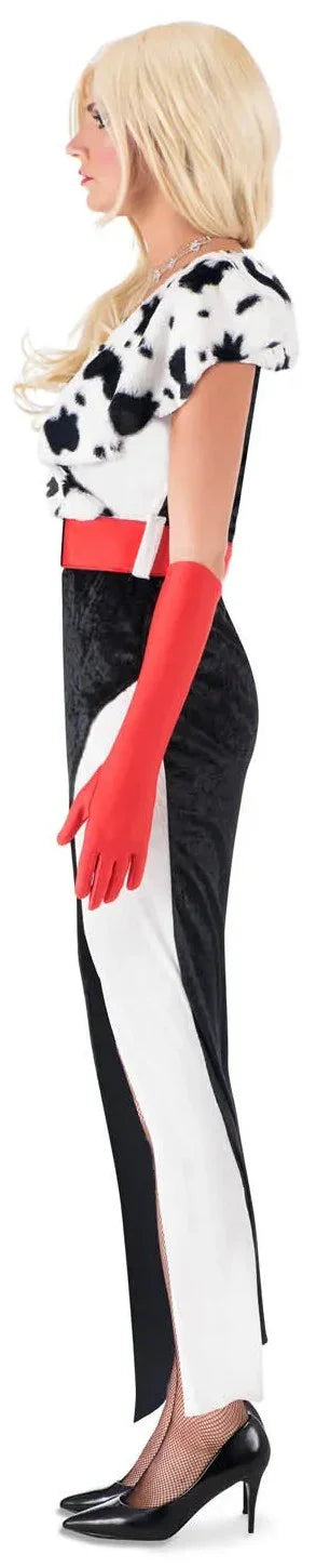 Disfraz de Cruella Diva Villana para Mujer Cruella de Vil Viving