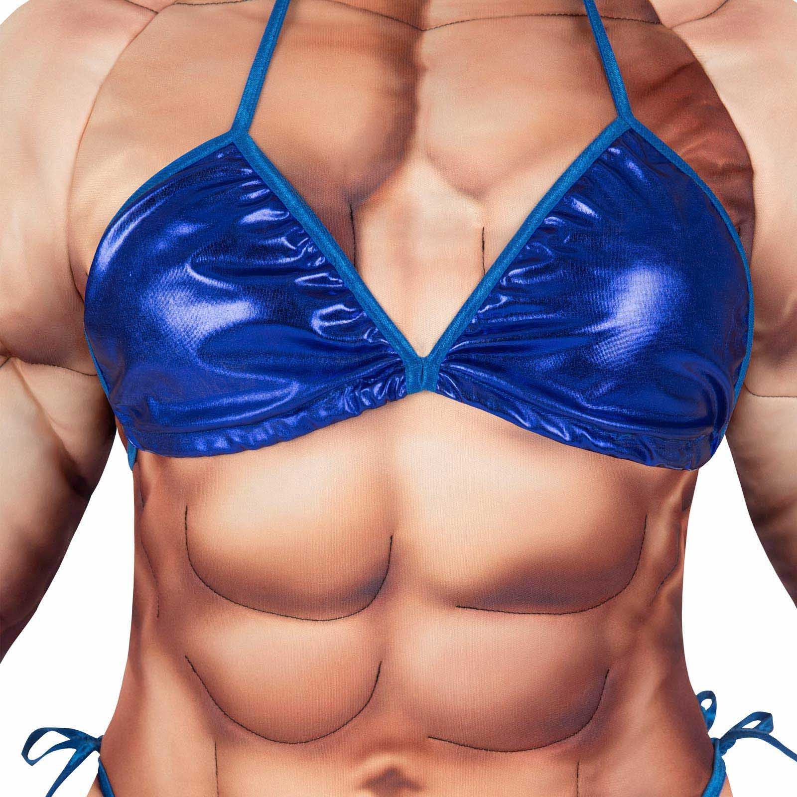 Disfraz de Culturista Fitness Musculosa para Mujer Culturistas Viving