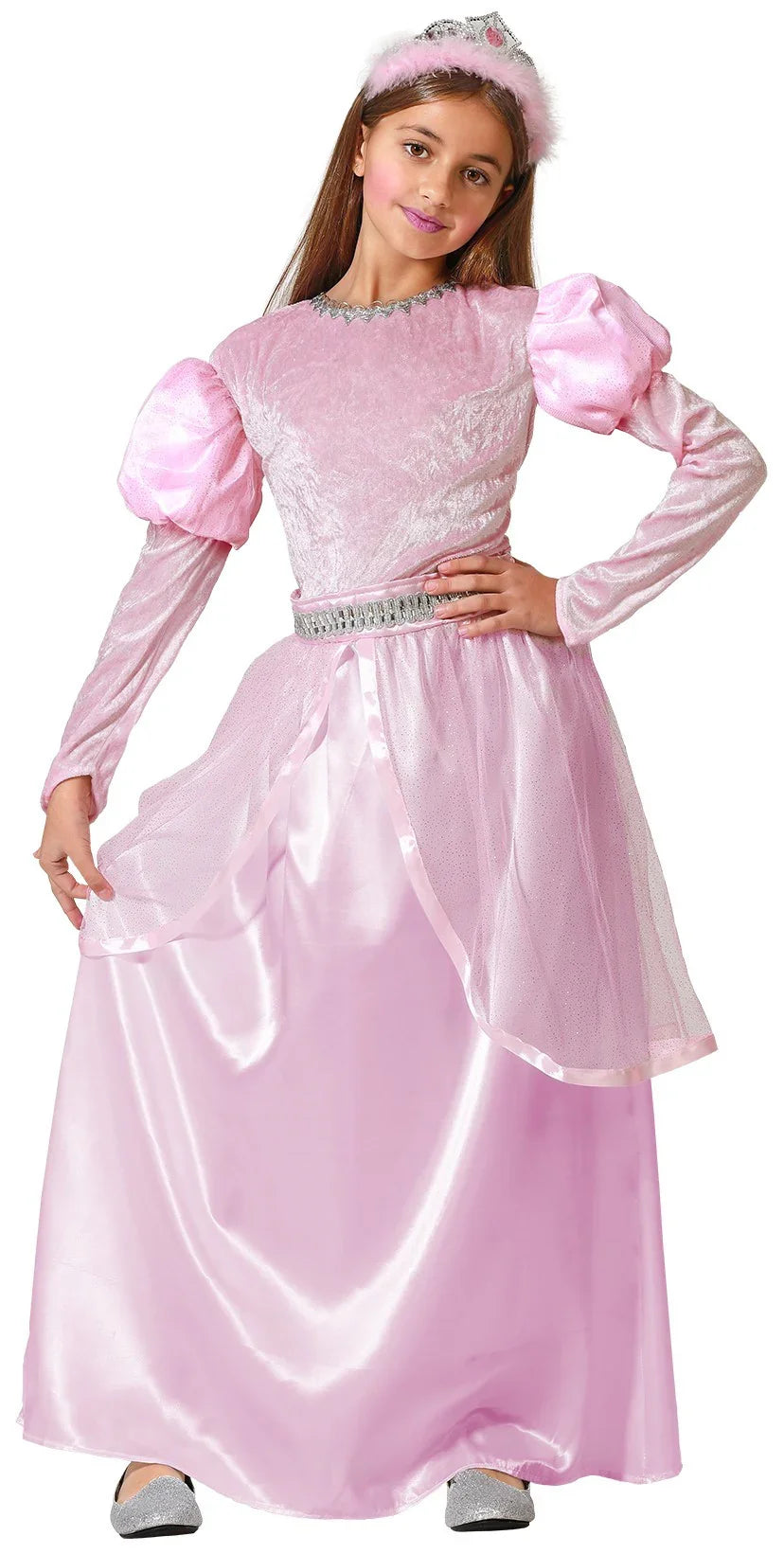 Disfraz de Princesa de Cuento Rosa para Niña Princesas y Príncipes Infantiles Atosa