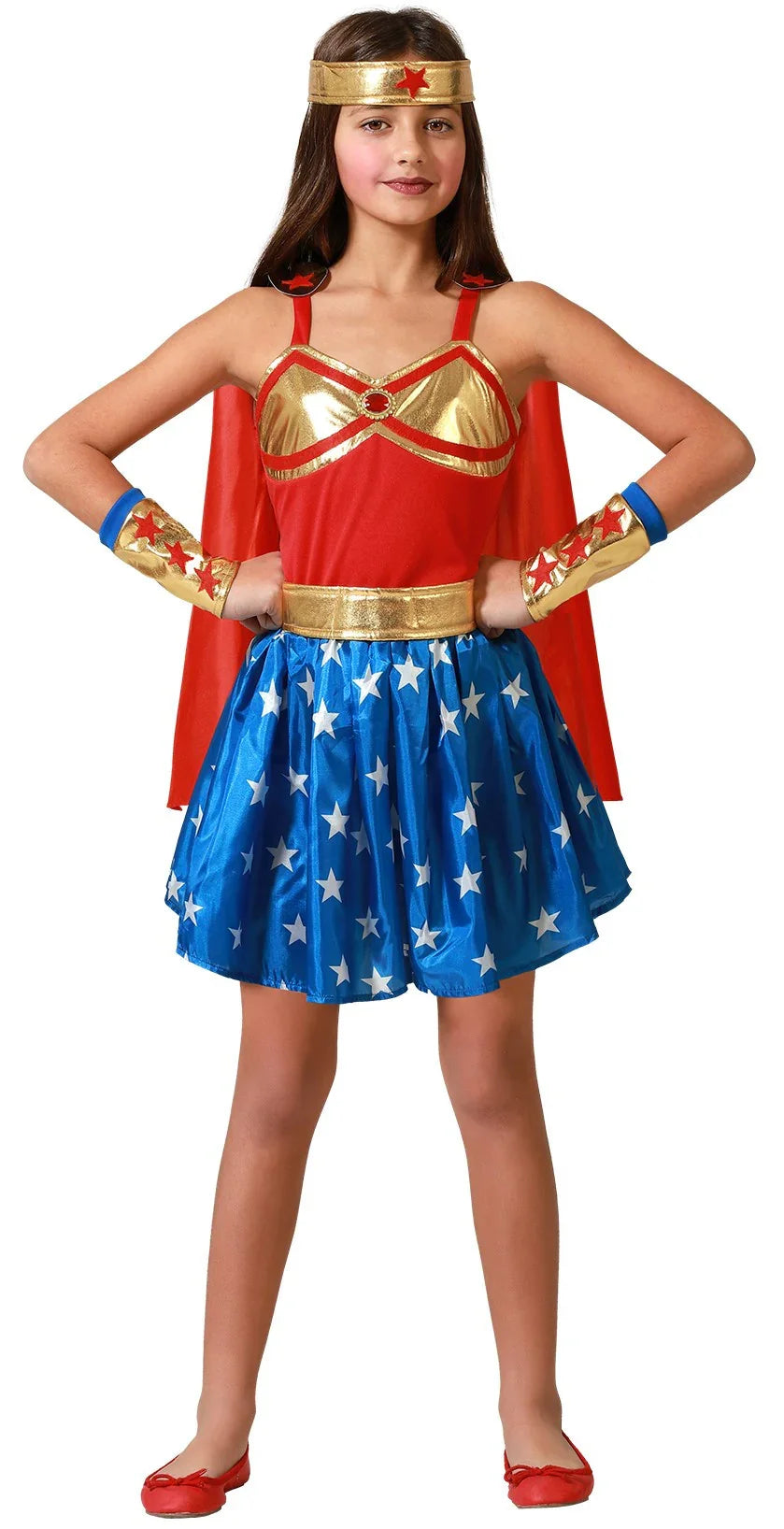 Disfraz de Wonder Lady Clásica para Niña Wonder Woman Atosa
