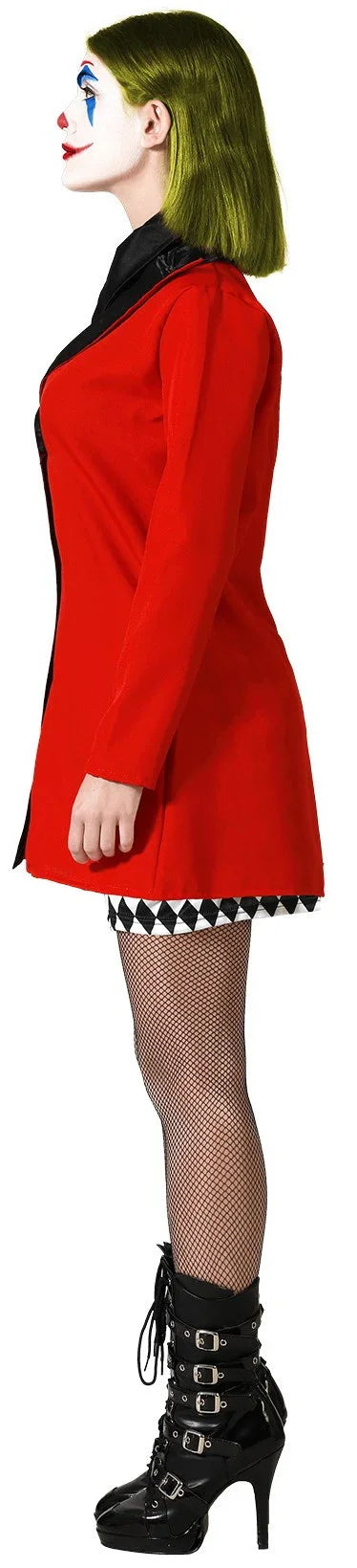 Disfraz de Harley Loca con Traje Rojo para Mujer Harley Quinn Atosa