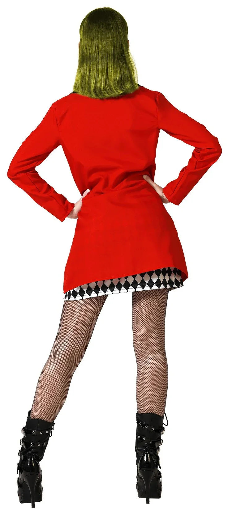 Disfraz de Harley Loca con Traje Rojo para Mujer Harley Quinn Atosa