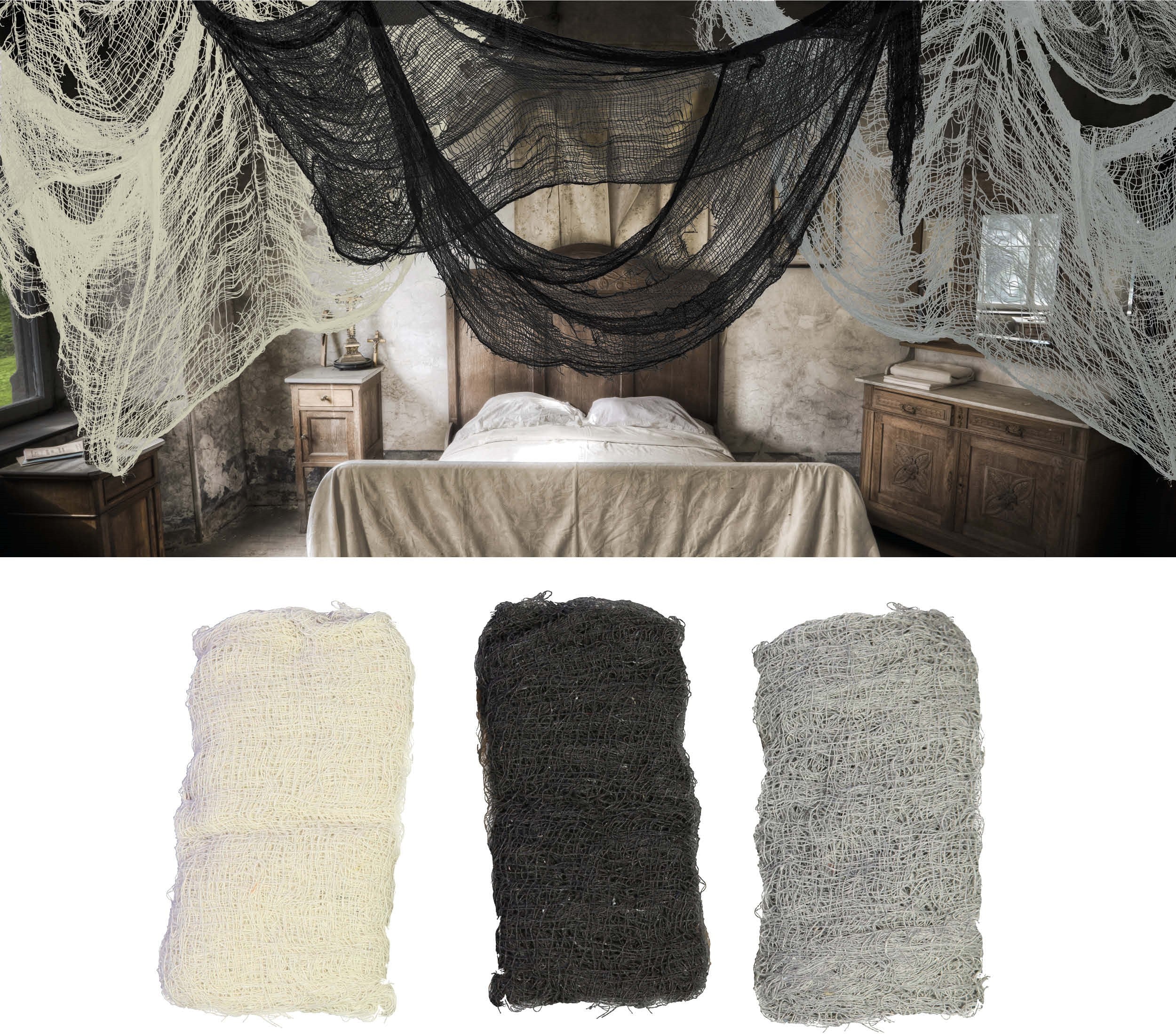 Telas para Decoración de Halloween en Diferentes Colores Decoración Halloween Guirca