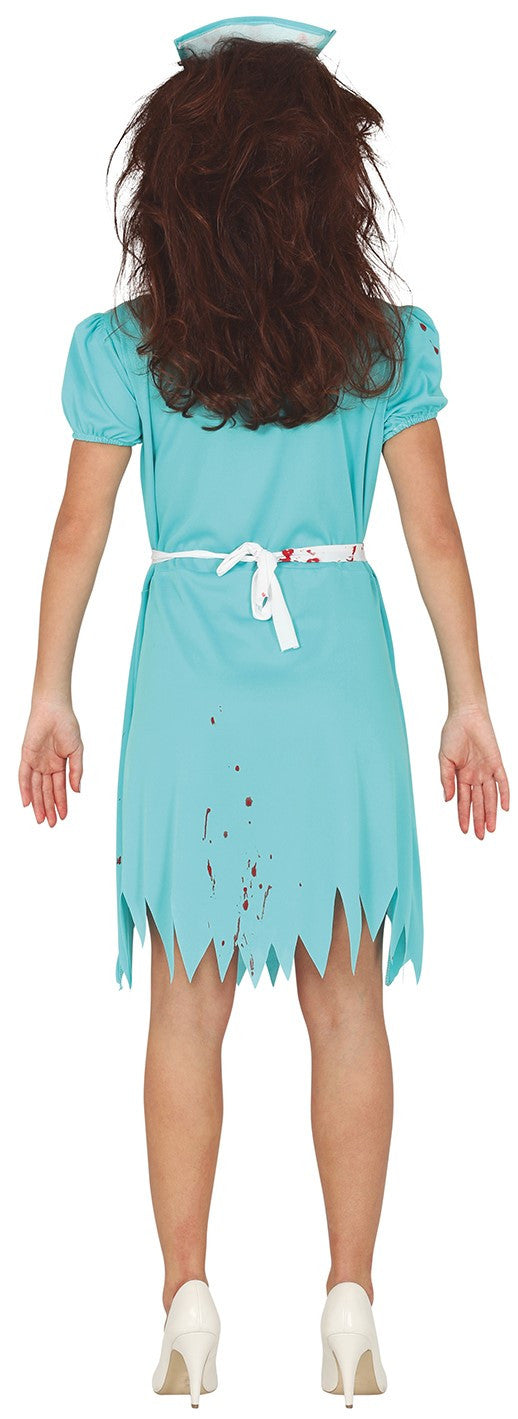 Disfraz de Enfermera Zombie Azul para Mujer Zombies Guirca