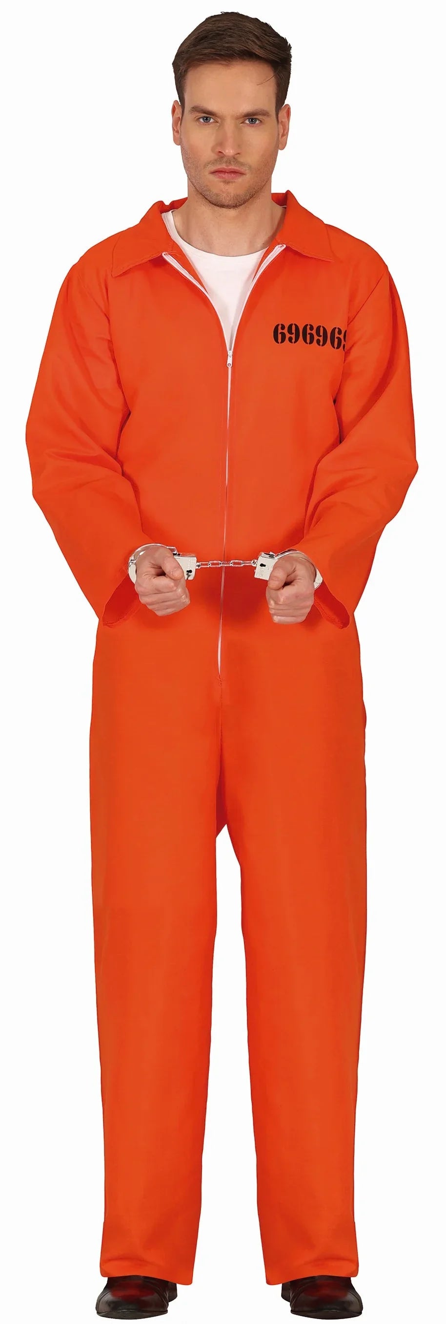 Disfraz de Preso Naranja para Hombre Preso Guirca