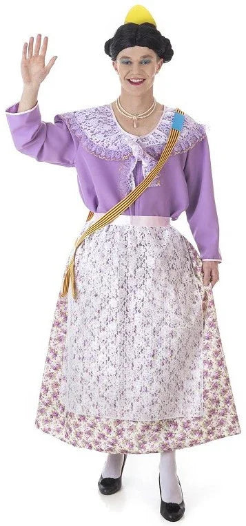 Disfraz de Fallera Morada para Adulto Otros Países y Regiones Llopis