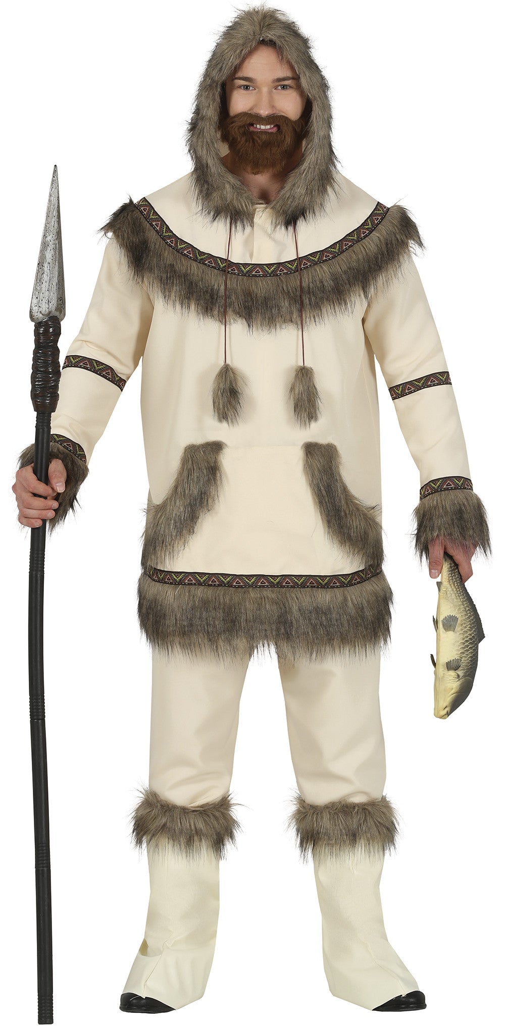 Disfraz de Esquimal Beige para Hombre Esquimales Guirca