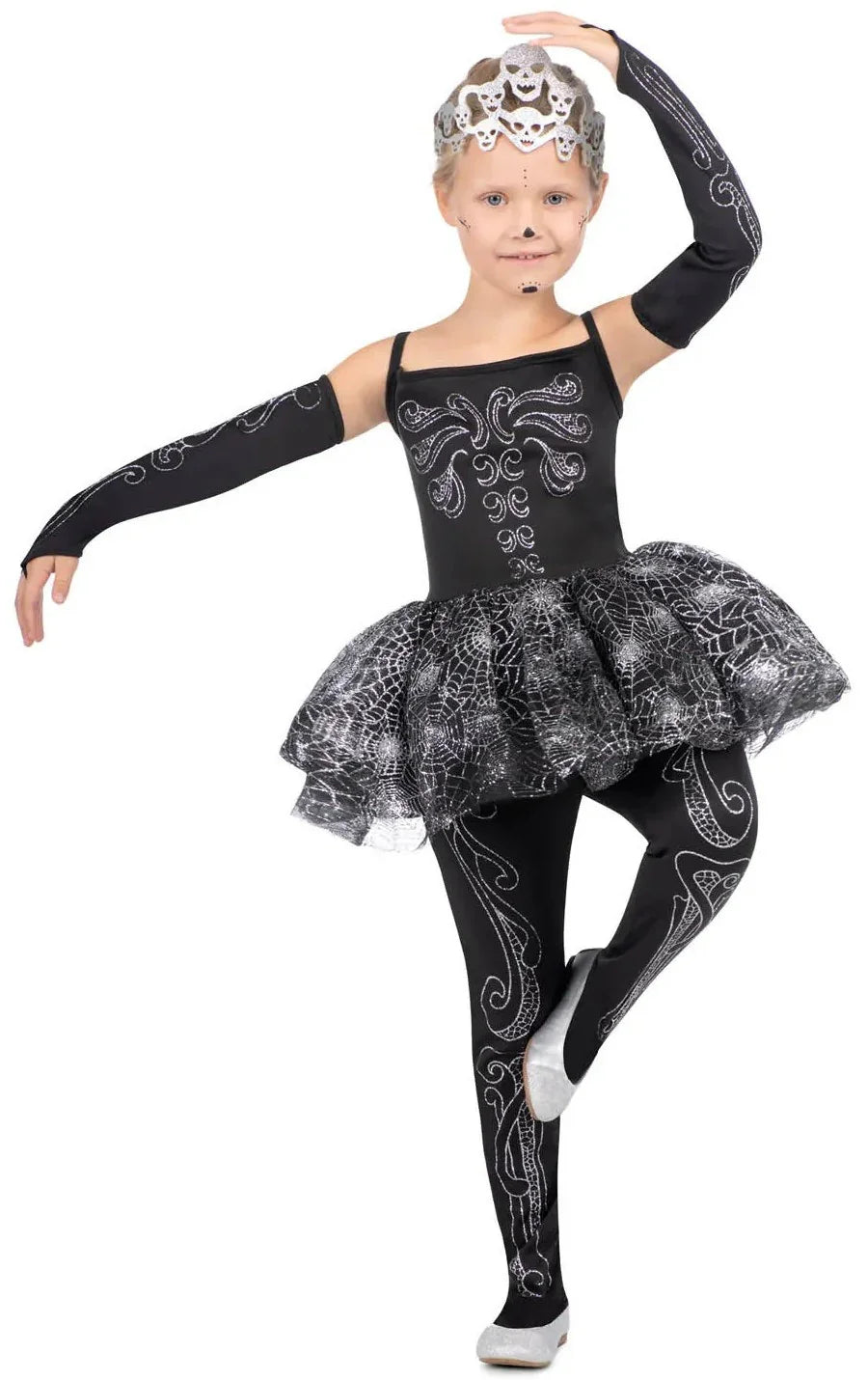 Disfraz de Bailarina Esqueleto para Niña Esqueletos Viving