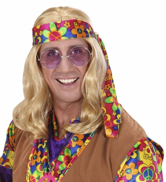Peluca Rubia Larga de Hippie COMPLEMENTOS Widmann