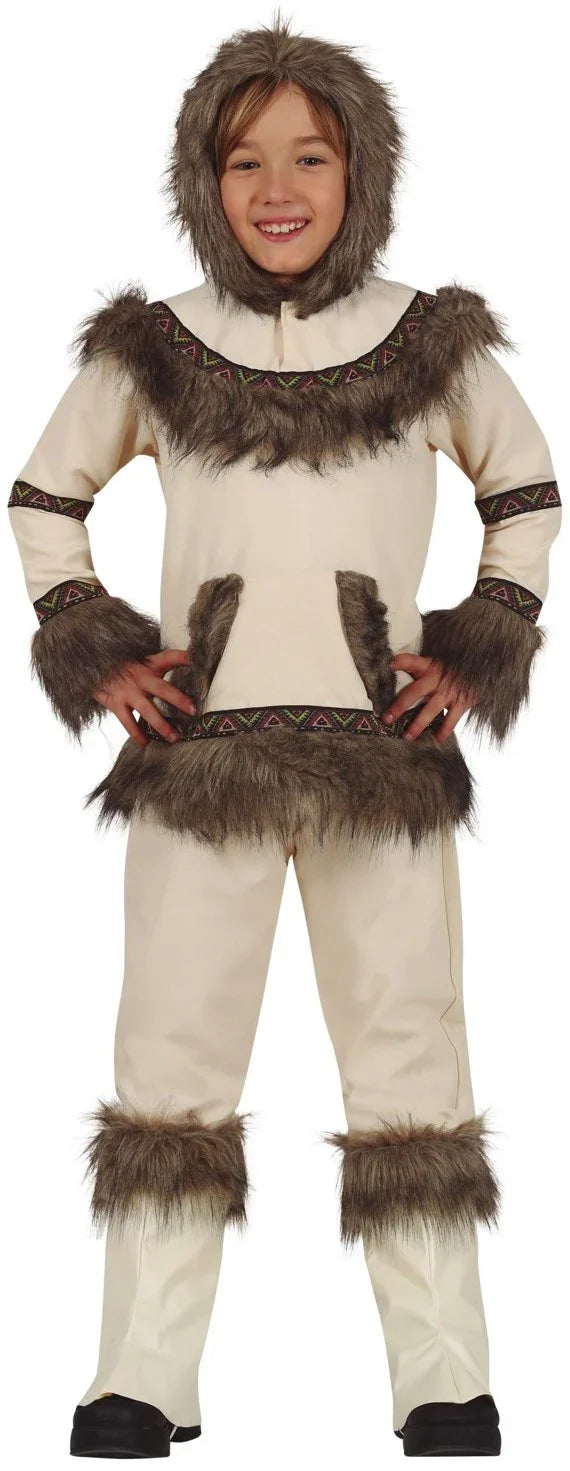 Disfraz de Esquimal Beige Infantil Esquimales Infantiles Guirca