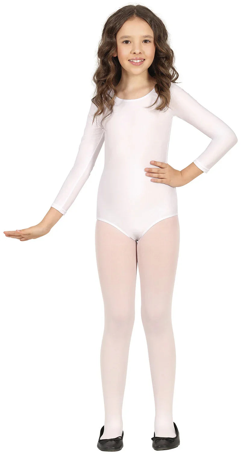 Maillot Blanco de Manga Larga para Niña Comprar Online