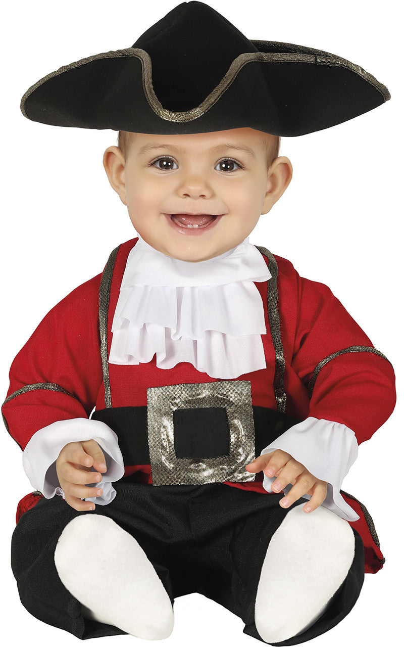 Disfraz de Capitán Pirata con Sombrero para Bebé Piratas Infantiles Guirca