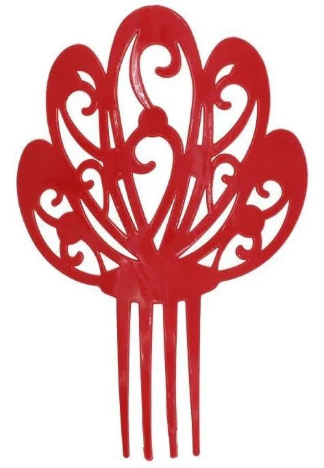 Peineta de Flamenca Roja Sevillanas Partilandia