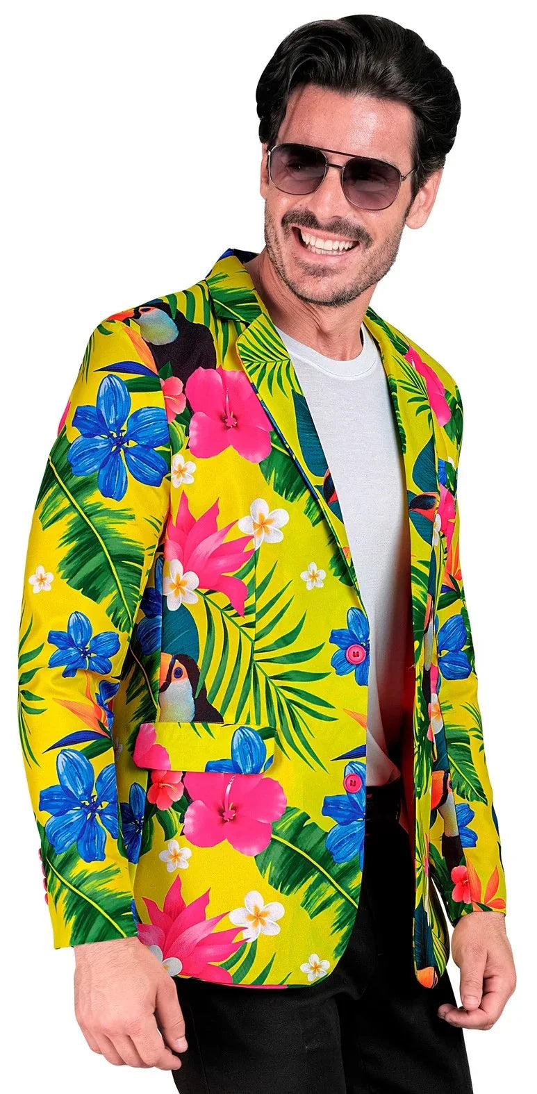 Chaqueta Americana con Estampado Hawaiano para Hombre Chaquetas y Fracs Widmann