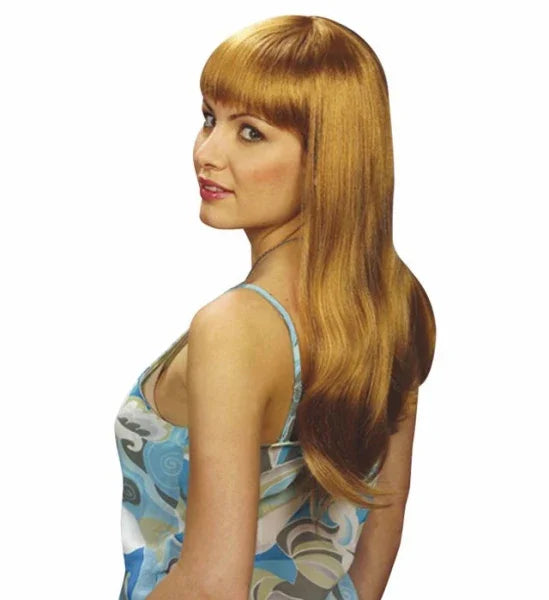 Peluca Castaña Clara Lisa Look Natural COMPLEMENTOS Widmann