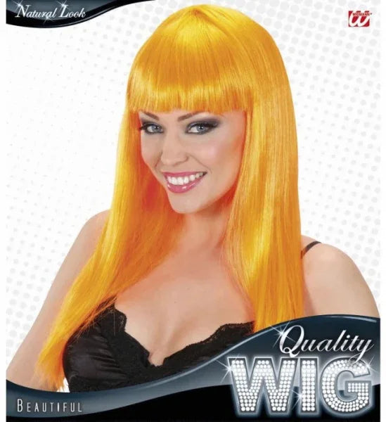 Peluca Naranja Lisa Larga COMPLEMENTOS Widmann